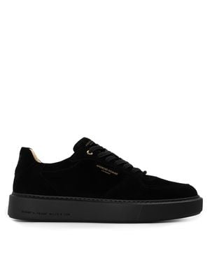Android Homme Manhattan Suede Low-Top Trainers - Black