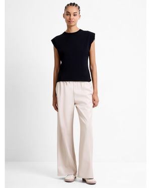 French Connection Tasha Faux Leather Trousers - Blue