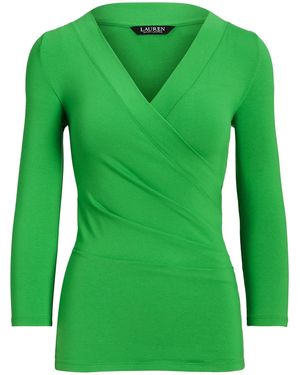 Ralph Lauren Alayja Wrap Top - Green