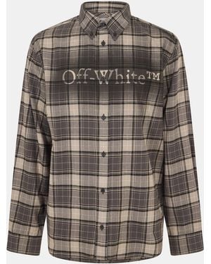 Off-White c/o Virgil Abloh Off Spray Flannel - Grey