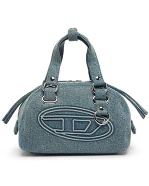 DIESEL 1Dr Dome Faux Leather Crossbody Bag - Blue
