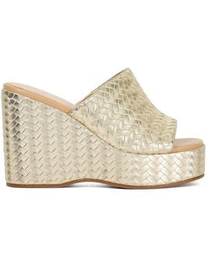 Dune Marpple Wedge Heeled Sandals - White