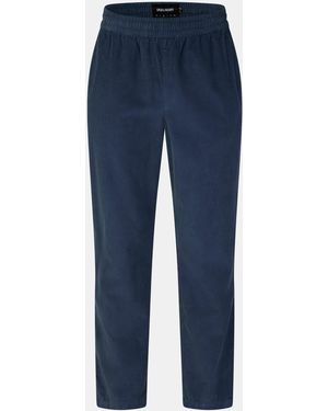 Lyle & Scott Loose Wide Leg Trouser - Blue