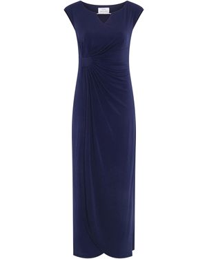 Gina Bacconi Eileen Wrap Maxi Dress - Blue