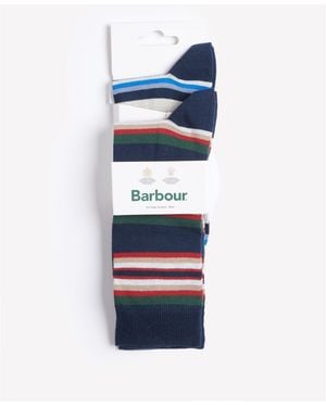 Barbour Summer Stripe 2-Pack Socks - Blue