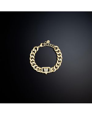 Chiara Ferragni Eye Motif Shiny Metal Chain Bracelet - Blue