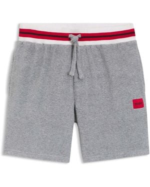 HUGO Jaxon Contrast Trim Shorts - Grey
