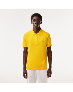 Lacoste Short Sleeve Logo Polo Shirt - Yellow