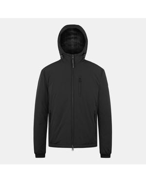 ARCTIC ARMY Aurora Lw Puffer Reflective Long Sleeve Short Puffer Jacket - Black