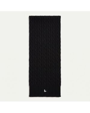 Jack Wills Jw 64 Textured Midweight Scarf - Black