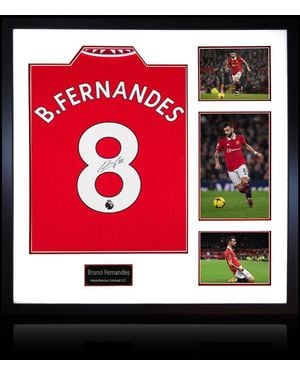 The Fan Cave Bruno Fernandes Signed Manchester United Shirt Eli - Red