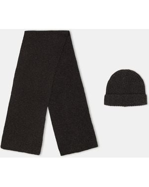 BOSS Lanura Scarf Set - Black