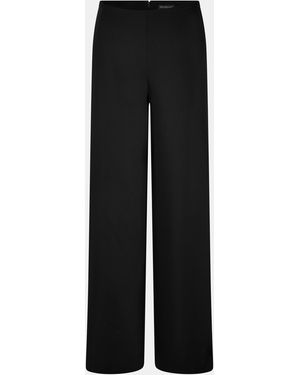 Balenciaga Contemporary Fit Straight Leg Trousers - Black
