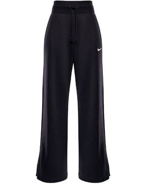 Nike Sportswear Phoenix Fleece High-Waisted Wide-Leg Joggers - Blue