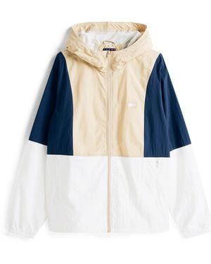 Tommy Hilfiger Chicago Hooded Long Sleeve Windbreaker - Blue