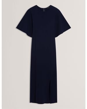 Ted Baker Bodycon Knitted Jumper Dress - Blue