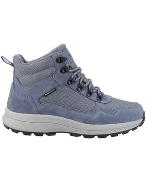 Cotswold Oddington Waterproof Suede Flat Ankle Boots - Blue
