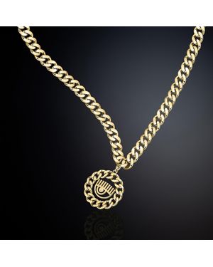 Chiara Ferragni Metallic Chain Necklace - Blue