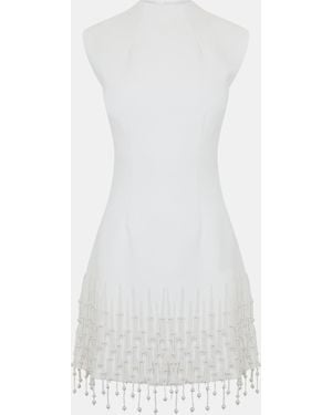 Odd Muse Pearl Drop Sleeveless Dress - White