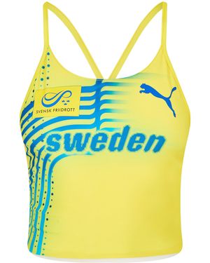 PUMA (5) Bra Top Vest - Yellow