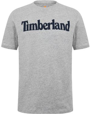 Timberland Wordmark Logo T-Shirt - Grey