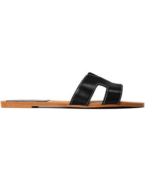 Where's That From Where's Cut Out Design Slide On Sandals - Black