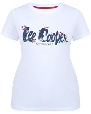 Lee Cooper Leecooper Classic T Shirt Ladies - White
