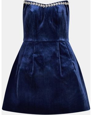 Jarlo Tye Fitted Mini Dress - Blue