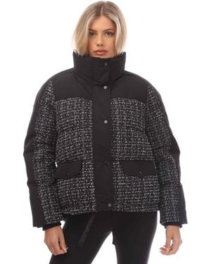 GANT Tweed Down Jacket - Black