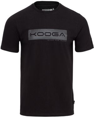 Kooga Essential Logo Rugby T-Shirt - Black