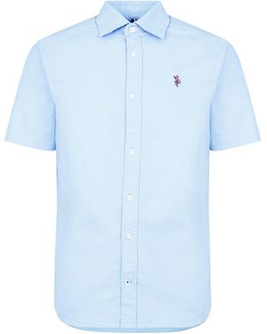 U.S. POLO ASSN. Us Polo Oxford Short Sleeve Shirt - Blue