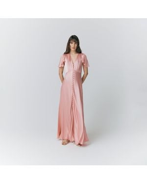 Ghost Delphine Maxi Dress - Pink
