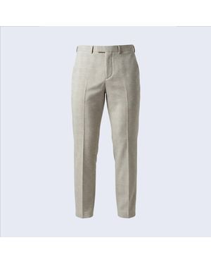 Twisted Tailor Beckford Slim Fit Check Suit Trousers - Grey