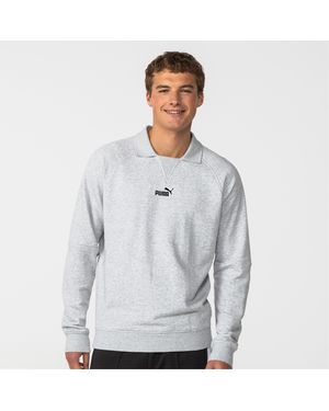 PUMA Logo Crew Sweatshirt - Grey