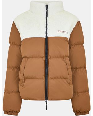NY Concept Adults Aspen Puffer Jacket - Brown