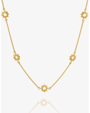 Rachel Jackson Sun Choker Necklace - Metallic