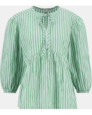 Barbour Daison Peplum Top - Green