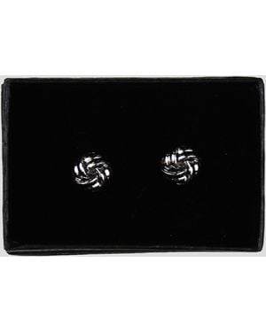 Twisted Tailor Burg Knot Cufflink - Black
