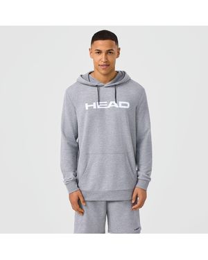 Head Club Original Cotton French Terry Long Sleeve Performance Tennis Jacket - Blue