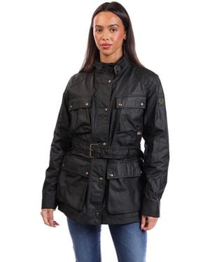 Belstaff Waxed Cotton Trialmaster Jacket - Black