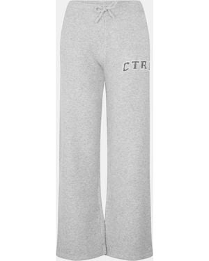 The Couture Club Ctre Jog Knitted Trousers - Grey