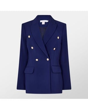 Finery London Orla Tailored Lightweight Blazer - Blue