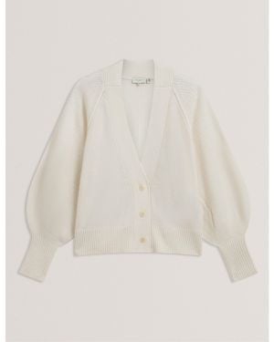 Ted Baker V Neck Cardigan - White