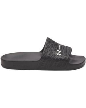 Under Armour Pool Sliders - Black