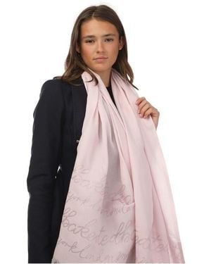Ted Baker Teddiee Monogram Scarf - Pink
