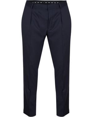BOSS H-Perin Straight Leg Trousers - Blue