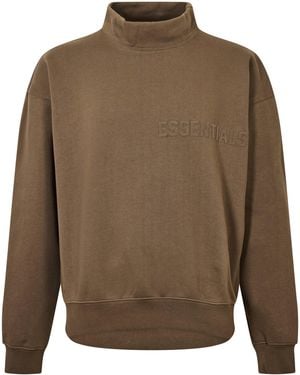 Fear Of God Adults Mockneck Turtle Neck Jumper - Brown