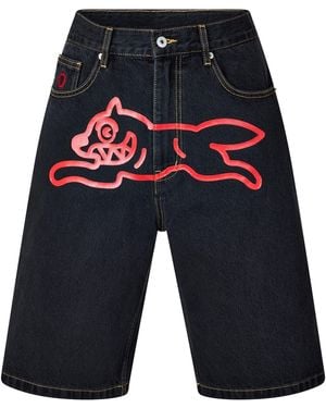 ICECREAM Denim Shorts - Black