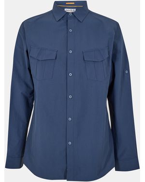 Musto Tech Ls Uv Fd Shirt - Blue