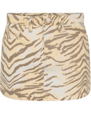 GOOD AMERICAN Denim Skirt - Natural